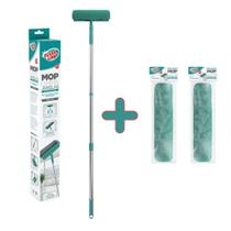 Kit Mop Limpa Janelas com Cabo Extensível Flash Limp MOP6071 + 2 Refil RMOP6071 Kit Mop Limpa Janelas com Cabo Extensível Flash Limp MOP6071 + 2 Refil RMOP6071