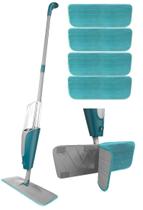 Kit Mop Spray Dispenser Com 3 Refil Reservatorio Rodo Vassoura Magica Esfregão Limpeza Lava e Seca Rápido Todos os Tipos de Piso Pano Microfibra Kit Mop Spray Dispenser Com 3 Refil Reservatorio Rodo Vassoura Magica Esfregão Limpeza Lava e Seca Rápido Todos os Tipos de Piso Pano Microfibra