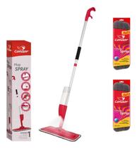 Kit Mop Spray Esfregão Microfibra C/ Reservatório + 2 Refis