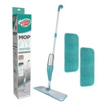 Kit Mop Spray Fit Flashlimp Cabo 129Cm + 2 Refis Microfibra