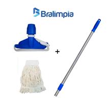 Kit Mop Úmido Completo 320g Loop Cru Cabo Retráti bralimpia