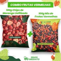 Kit Morango Chips + Frutas Vermelhas Desidratadas Kit Morango Chips + Frutas Vermelhas Desidratadas