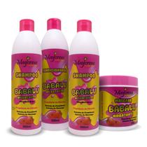 Kit Morango e Framboesa Hidratante Maycrene com 2 Shampoos - 4 Produtos