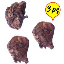 Kit mordedor osso defumado rótula bovina pet cachorro 3pç