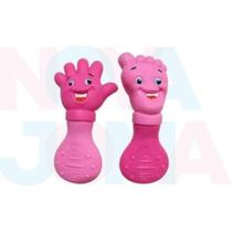 Kit Mordedor Pé E Mão - Vila Toy - Rosa