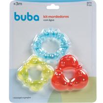 Kit mordedores com água geométrica pra bebes