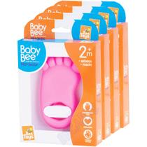 Kit Mordedores Macios Bebê Pezinho E Mãozinha Bee Toys Kit Mordedores Macios Bebê Pezinho E Mãozinha Bee Toys