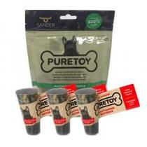 Kit Mordedores Mastigáveis Bovinos: 3 cascos + 3 chifres Puretoy para cães Kit Mordedores Mastigáveis Bovinos: 3 cascos + 3 chifres Puretoy para cães