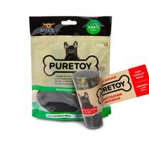 Kit Mordedores Naturais: 3 cascos + 1 chifre bovino Puretoy para cães