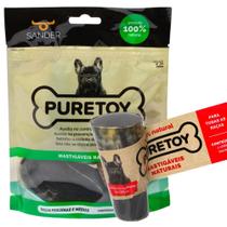 Kit Mordedores Naturais 3 Cascos + 1 Chifre Bovino Puretoy