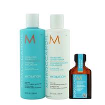 Kit Moroccanoil Hydration - Shampoo 250ml + Condicionador 250ml + Óleo 25ml