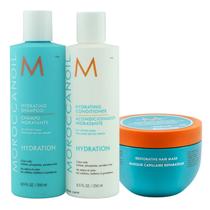 Kit Moroccanoil Hydration - Shampoo 250ml + Condicionador 250ml + Restorative Hair Mask 250g