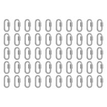 Kit Mosquetão Com Rosca 4,76mm - 3/16'' - 9,0002 (Com 50 Unidades) - Nord
