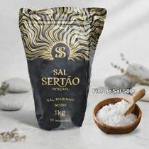 Kit Mossoró: Sal Marinho Integral 1 Kg Com Laudo + Flor De Sal 500g Com Laudo Kit Mossoró: Sal Marinho Integral 1 Kg Com Laudo + Flor De Sal 500g Com Laudo