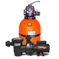 Kit moto bomba sibrape 1 terço filtro f350 para limpeza piscina