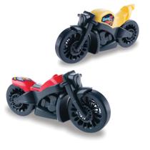 Kit Moto De Brinquedo Custom 66 Moto Super X Brinquedo Esportivo Infantil Motinha Realista Menino