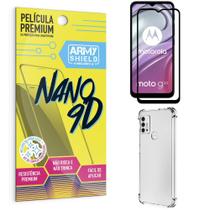 Kit Moto G20 Película Premium Nano 9D + Capa Anti Impacto - Armyshield
