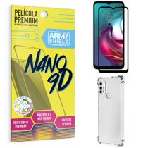 Kit Moto G30 Película Premium Nano 9D+Capa Anti Impacto