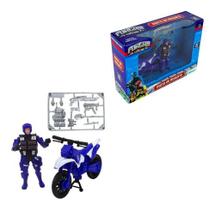 Kit moto infantil de resgate 3 pecas etitoys colorido bq-041