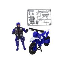 Kit moto infantil de resgate 3 pecas etitoys colorido bq-041