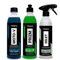 Kit Moto-V + Prizm + Delet 500ml Vonixx Kit Moto-V + Prizm + Delet 500ml Vonixx