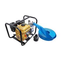 Kit Motobomba Gasolina 2" Auto Escorvante + Mangueira 10m