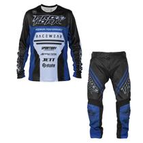 Kit Motocross Infantil Pro Tork Brave Camisa + Calça
