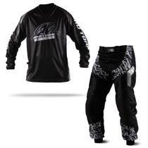 Kit Motocross Trilha Calça E Camisa Pro Tork Insane In Black Kit Motocross Trilha Calça E Camisa Pro Tork Insane In Black