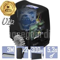 Kit Motor Alta Rotação Rossi DZ Atto VIP 3m Crem 2 Control Portão 300Kg