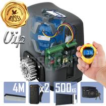 Kit Motor Alta Rotação Rossi Dz Nano VIP 4m Crem 2 Control Portão 500Kg