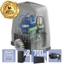 Kit Motor Alta Rotação Rossi DZ4 VIP 0 Crem 2 Control Portão 700Kg