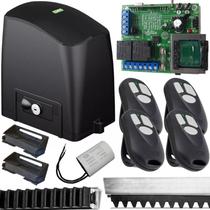 Kit Motor Automatizador Portão Deslizante Dz 1/4 Slider Pl Maxi 400kg Controles 3 Mt Cremalheira Rcg Kit Motor Automatizador Portão Deslizante Dz 1/4 Slider Pl Maxi 400kg Controles 3 Mt Cremalheira Rcg