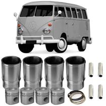 Kit Motor Camisa Pistão Anel Kombi 1.5 67 a 75 Metal Leve