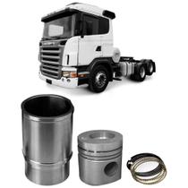 Kit Motor Camisa Pistão Anel Scania 124 Original Metal Leve
