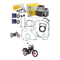 Kit Motor Cg Titan160 Fan160 Bros160 Biela Rolamentos Juntas