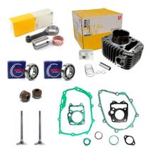 Kit Motor Cilindro Biela Retentor Válvulas Biz 125 Injeção