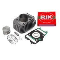 Kit motor cilindro completo KMP Premium anel Rik Biz125 2006 a 2008 carburada Honda