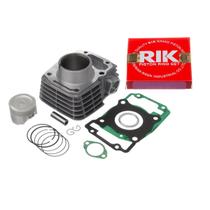 Kit motor cilindro completo KMP Premium anel Rik CG125 CG125I Fan NXR125 Bros 2009 a 2018 Honda