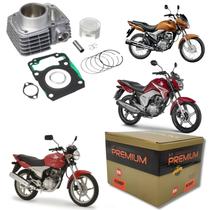 Kit Motor Cilindro Pistão Juntas Kmp Cg Fan Titan Mix start cargo 150 2010 2011 2012 2013 2014 2015