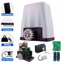 Kit Motor de Portão Automatizador Deslizante DZ4 TURBO 4MTS de Cremalheira ROSSI - 220V