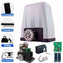Kit Motor de Portão Automatizador Deslizante DZ4 TURBO 5,5MTS de Cremalheira ROSSI - 220V