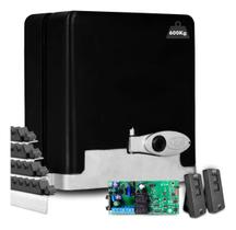 Kit Motor de Portão Ppa Eletrônico Deslizante 1 3hp 600Kgs Com 4m Cremalheira