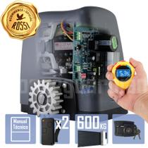 Kit Motor Dz Nano Biturbo 2 Control Portão 600kg