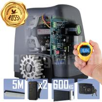 Kit Motor Dz Nano Biturbo 5m Crem 2 Control Portão 600kg