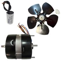 Kit Motor Hélice Capacitor Bucha Trava para o Exaustor 20cm Alta Rotação Venti-Delta Bivolt