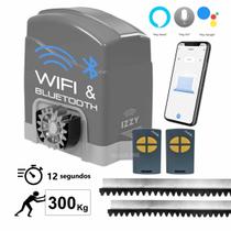 Kit Motor Portão Deslizante Correr Izzy 300 App Celular Alexa Google Com 3m Cremalheira Kit Motor Portão Deslizante Correr Izzy 300 App Celular Alexa Google Com 3m Cremalheira
