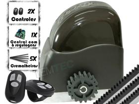 KIT MOTOR PORTÃO DESLIZANTE RCG AL 450Kg 1/4CV 127V ou 220V + 2 CONTROLES + 3M DE CREMALHEIRAS KIT MOTOR PORTÃO DESLIZANTE RCG AL 450Kg 1/4CV 127V ou 220V + 2 CONTROLES + 3M DE CREMALHEIRAS
