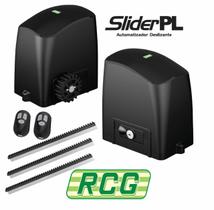 KIT MOTOR PORTÃO DESLIZANTE RCG PL 300Kg 1/5CV 127V ou 220V + 2 CONTROLES + 4,8M DE CREMALHEIRAS