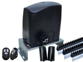 KIT MOTOR PORTÃO DESLIZANTE RCG PL 300Kg BASE E FOTOCÉLULA