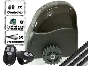KIT MOTOR PORTÃO DESLIZANTE ULTRA RÁPIDO RCG 400Kg 1/3CV 127V ou 220V + 2 CONTROLES + 3M DE CREMALHEIRAS KIT MOTOR PORTÃO DESLIZANTE ULTRA RÁPIDO RCG 400Kg 1/3CV 127V ou 220V + 2 CONTROLES + 3M DE CREMALHEIRAS
